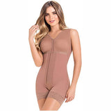 Front Closure Full Body Shapewear Tummy Control Fajas Weight Loss Postpartum Bodysuit Buttocks Lifter Women