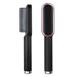 Hair straightener in brush