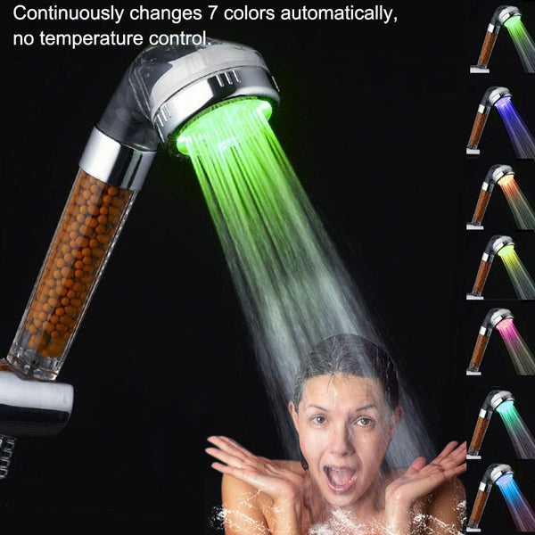 LED Shower Head with Water Filter