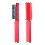 Hair straightener in brush