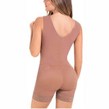 Front Closure Full Body Shapewear Tummy Control Fajas Weight Loss Postpartum Bodysuit Buttocks Lifter Women