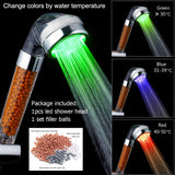 LED Shower Head with Water Filter