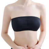 Women's Spandex and Lycra Bra, Strapless Bandeau