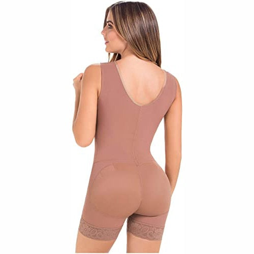 Front Closure Full Body Shapewear Tummy Control Fajas Weight Loss Postpartum Bodysuit Buttocks Lifter Women