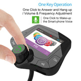 Bluetooth 5.0 Car Kit, QC3.0 Handsfree FM Transmitter, Quick Charge, 2.0 inch LCD Display, AUX Audio Receiver, MP3 Player