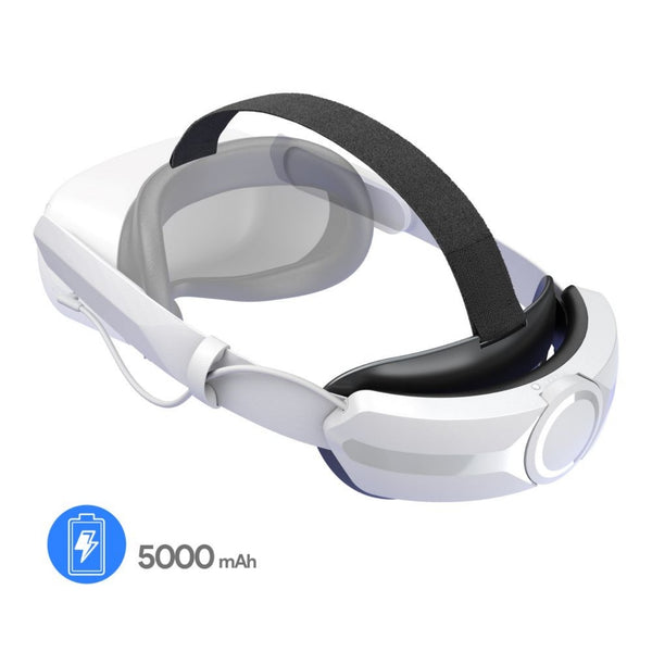 Head Strap with Battery for Oculus Quest 2 Extend Playtime Adjustable Comfortable Elite Strap VR Replacement Accessories