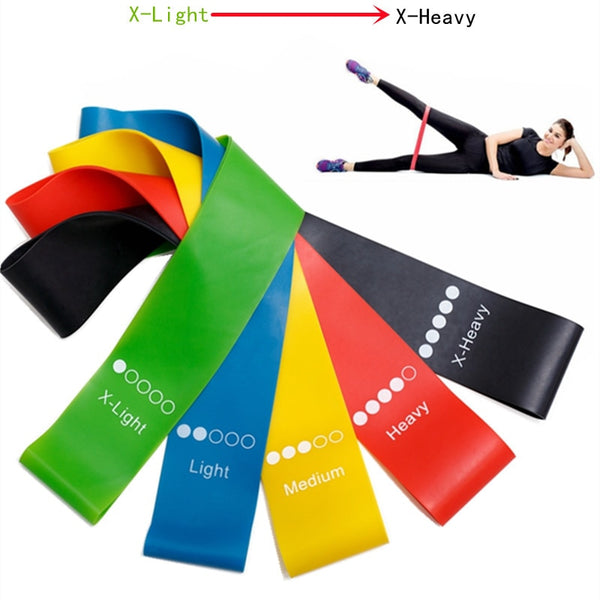 5PCs/Set Elastic Rubber Resistance Bands for Sports Training