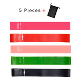 5PCs/Set Elastic Rubber Resistance Bands for Sports Training