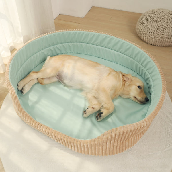 Double-sided bed for dog and cat, house sofa, soft fleece, warm bed