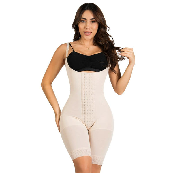 Women Shapewear Double Compression Post-operative waist trainer Butt Lifter Girdle Lace Body Shaper fajas colombianas