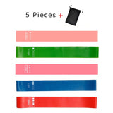 5PCs/Set Elastic Rubber Resistance Bands for Sports Training