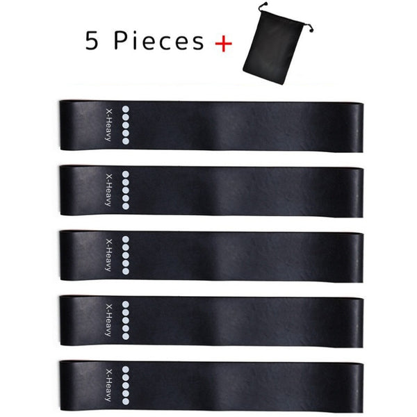 5PCs/Set Elastic Rubber Resistance Bands for Sports Training