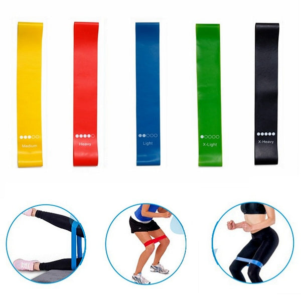 5PCs/Set Elastic Rubber Resistance Bands for Sports Training