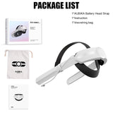 Head Strap with Battery for Oculus Quest 2 Extend Playtime Adjustable Comfortable Elite Strap VR Replacement Accessories