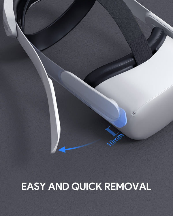 Head Strap with Battery for Oculus Quest 2 Extend Playtime Adjustable Comfortable Elite Strap VR Replacement Accessories