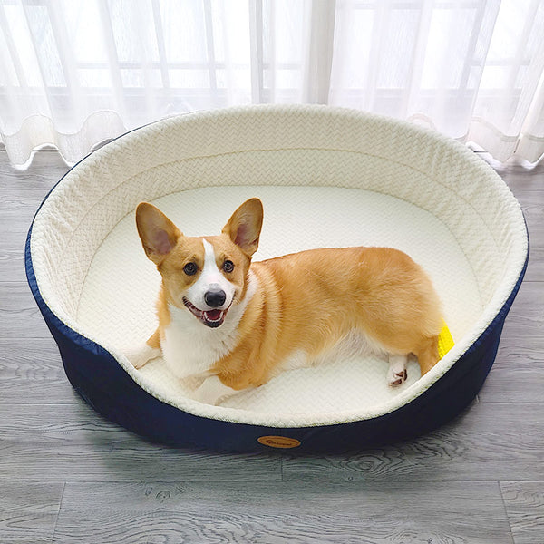 Double-sided bed for dog and cat, house sofa, soft fleece, warm bed