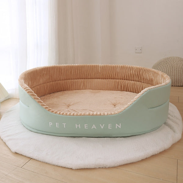 Double-sided bed for dog and cat, house sofa, soft fleece, warm bed