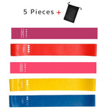 5PCs/Set Elastic Rubber Resistance Bands for Sports Training