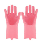 Magic silicone dishwashing gloves