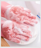 Magic silicone dishwashing gloves